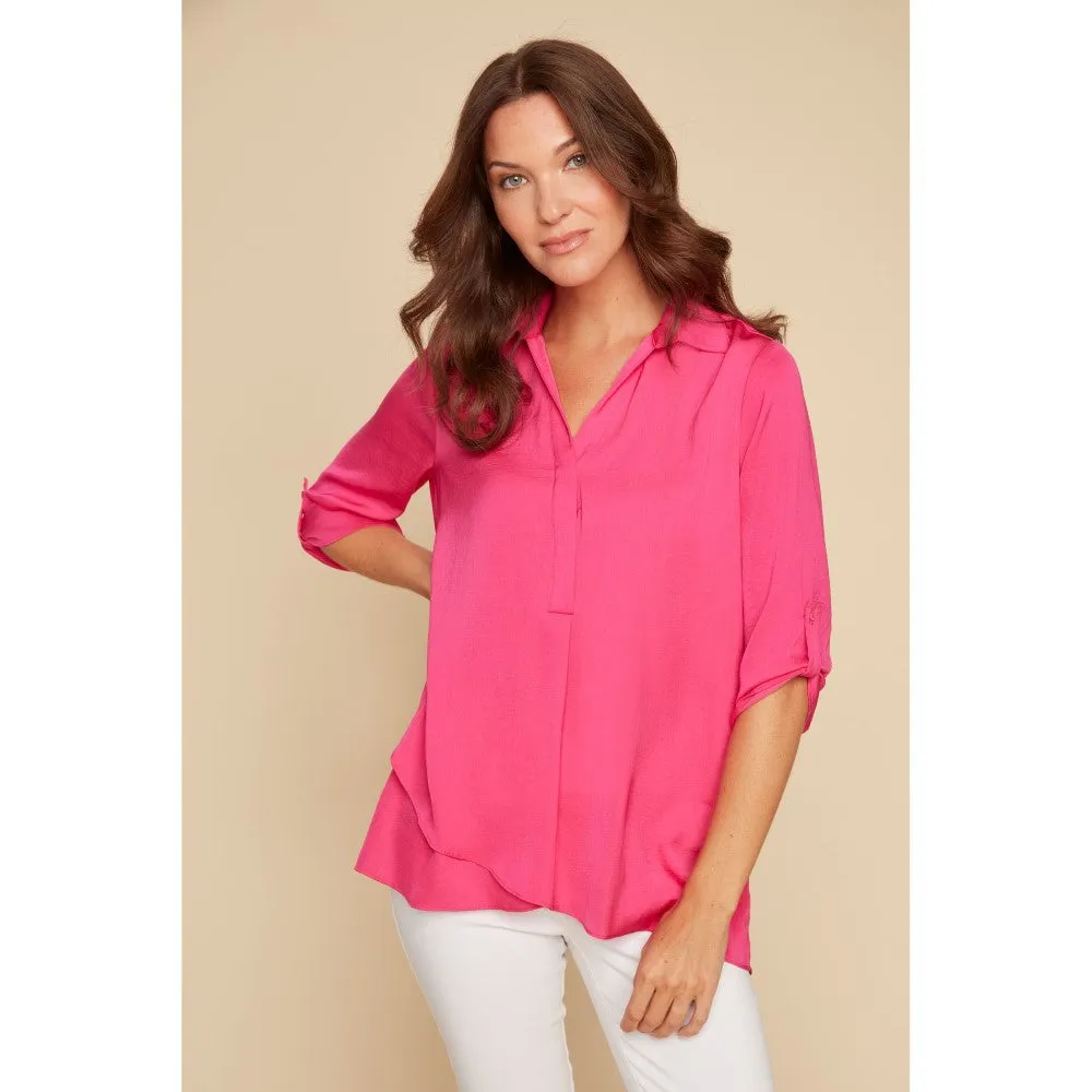 Airflow Blouse (Available in Turquoise, Green, or Pink)