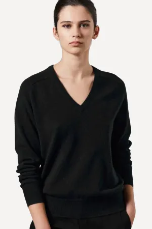 Amy Cashmere V-Neck Black