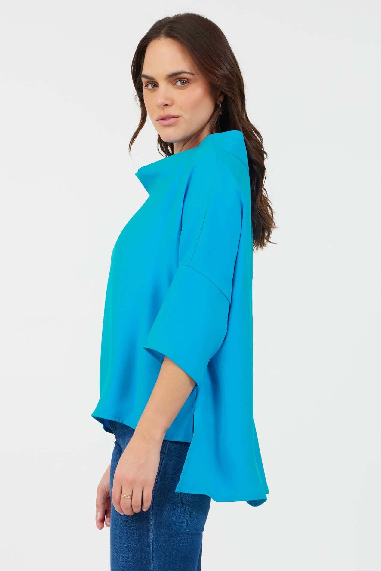 Audrey Cowl Neck Relaxed Fit Top