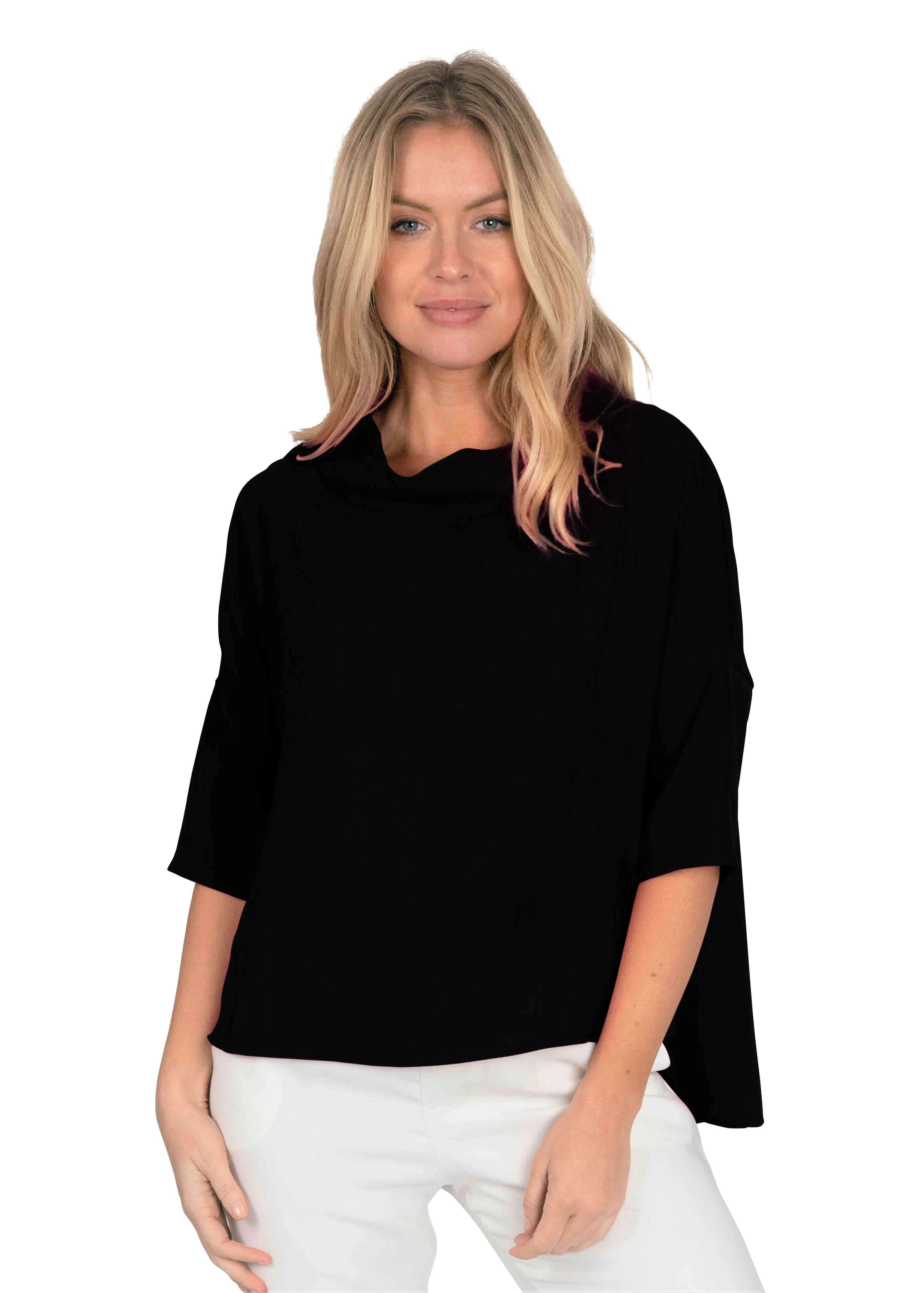 Audrey Cowl Neck Relaxed Fit Top