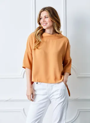 Audrey Cowl Neck Relaxed Fit Top