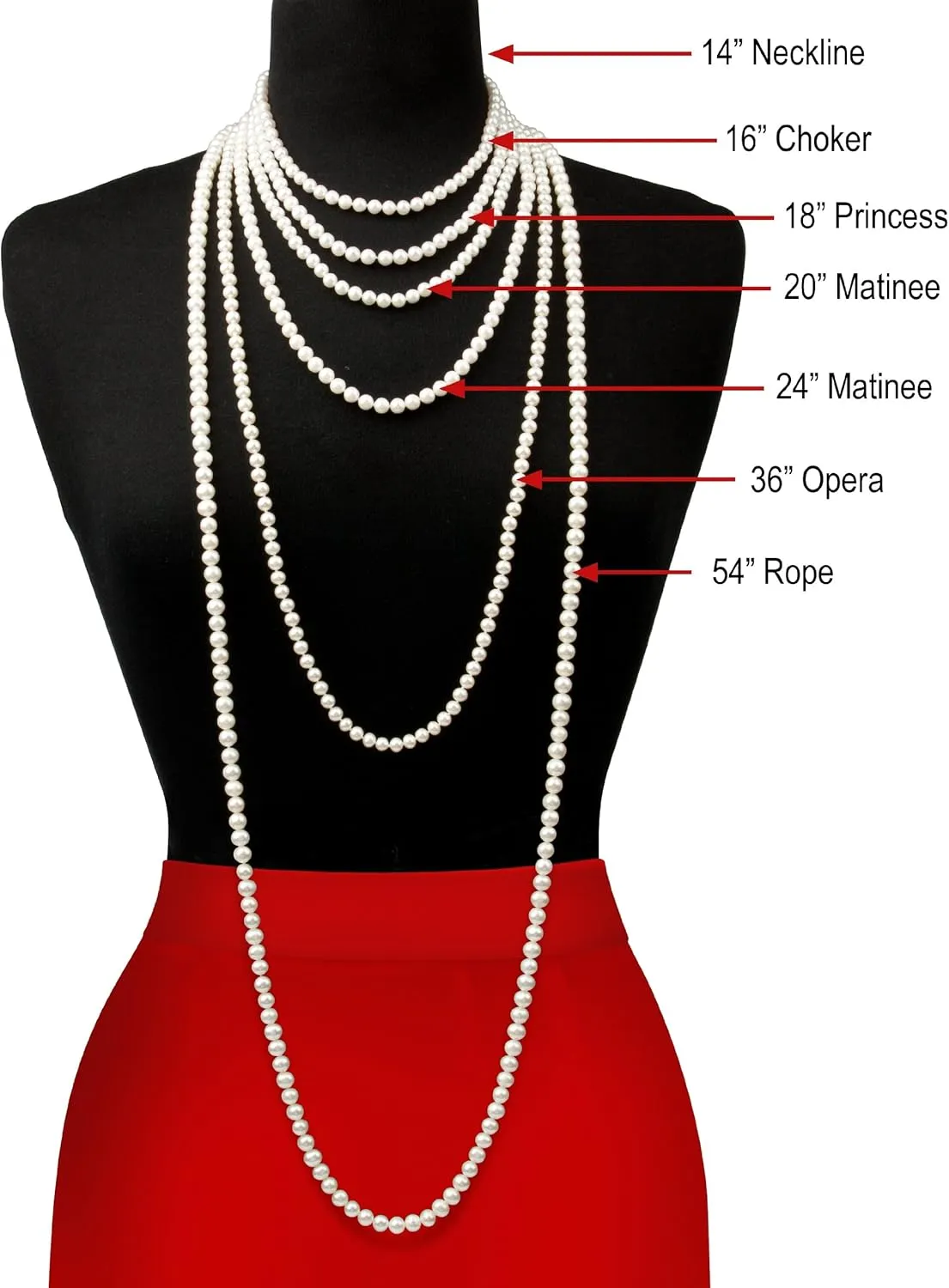 Belacqua Cultured Freshwater Pearl 16" to 36" Necklace for Women | Sterling Silver Single Strand Fishhook | Jewelry for Her | Gift Box Included