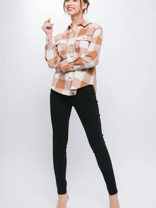 Better in Plaid Lightweight Button-up Long-Sleeve Shirt