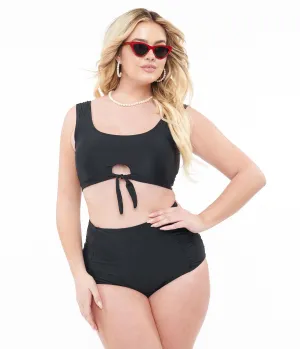 Black Two Piece Swim Set