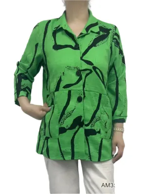 Blouse Squiggle Pocket
