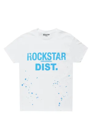 Boys Hani White Graphic T-Shirt