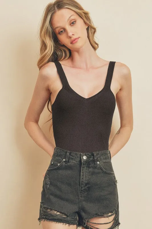 Chevron Knitted Bodysuit