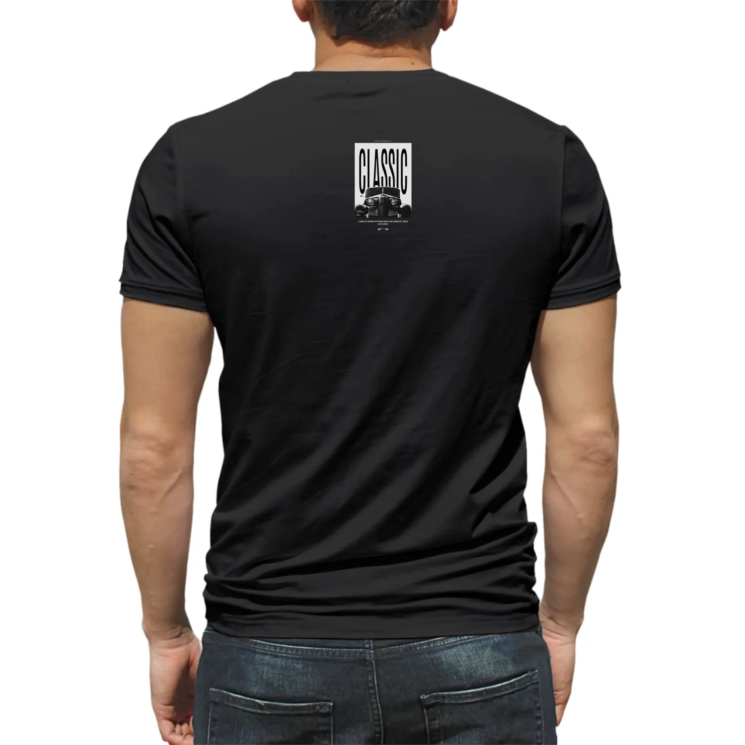 Classic Mens cotton printed T-shirt