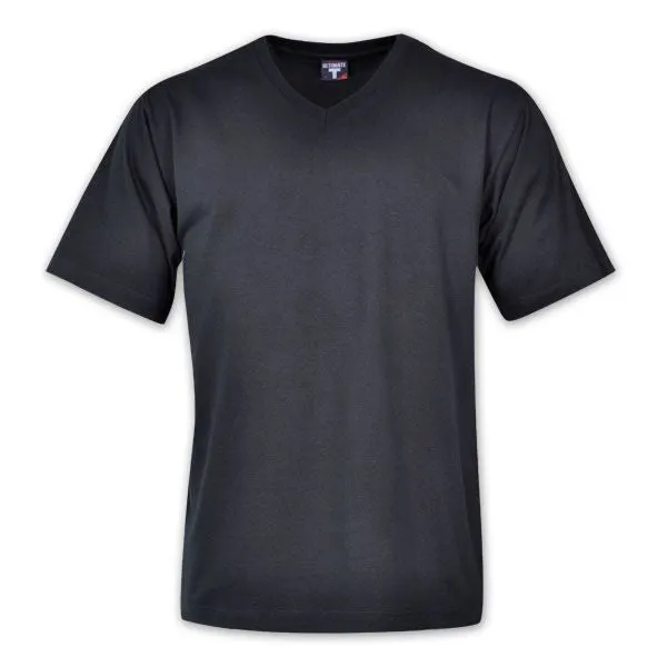 Combed Cotton V-Neck T-Shirt - Mens