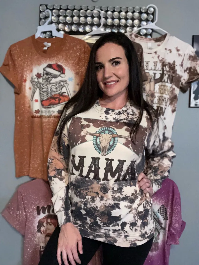 Cowhide Mama Sweatshirt 🐮