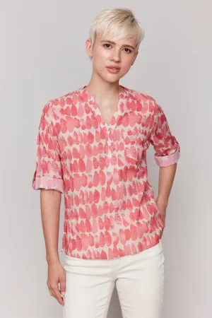 DROPS PRINT BLOUSE