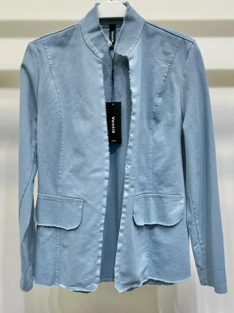 Fringe Hem Longsleeve Jacket
