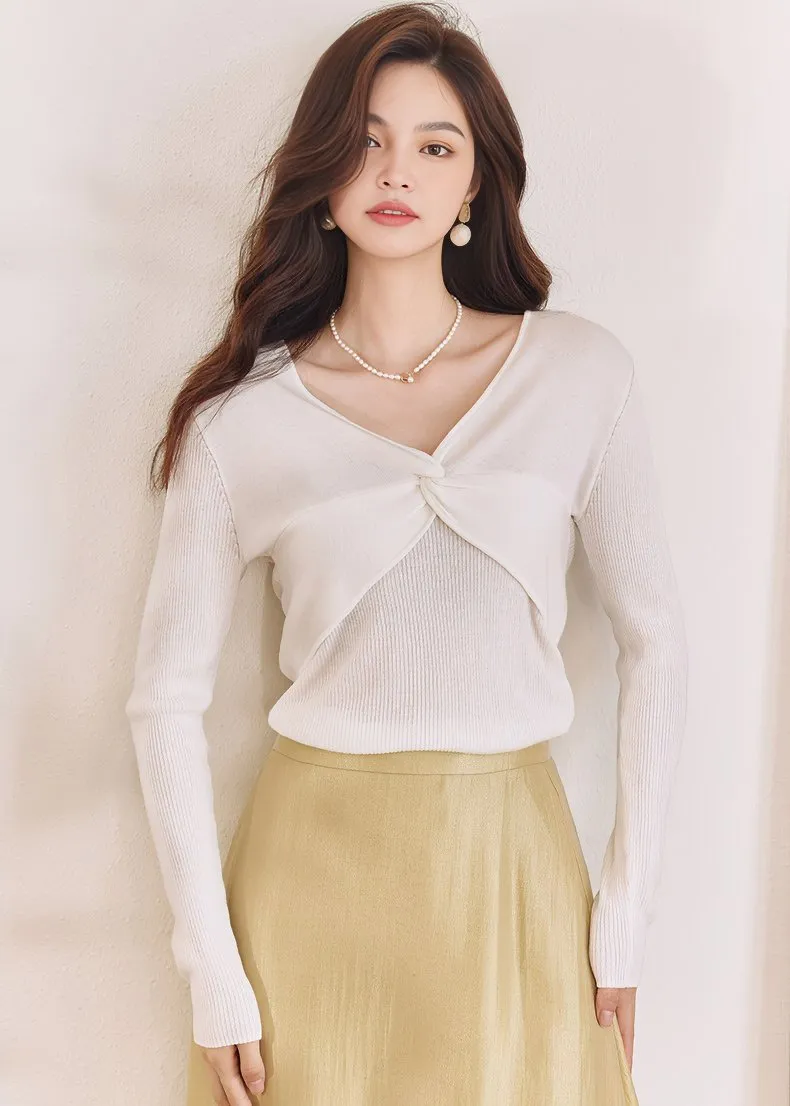 FRONT TWIST TIGHT KNIT