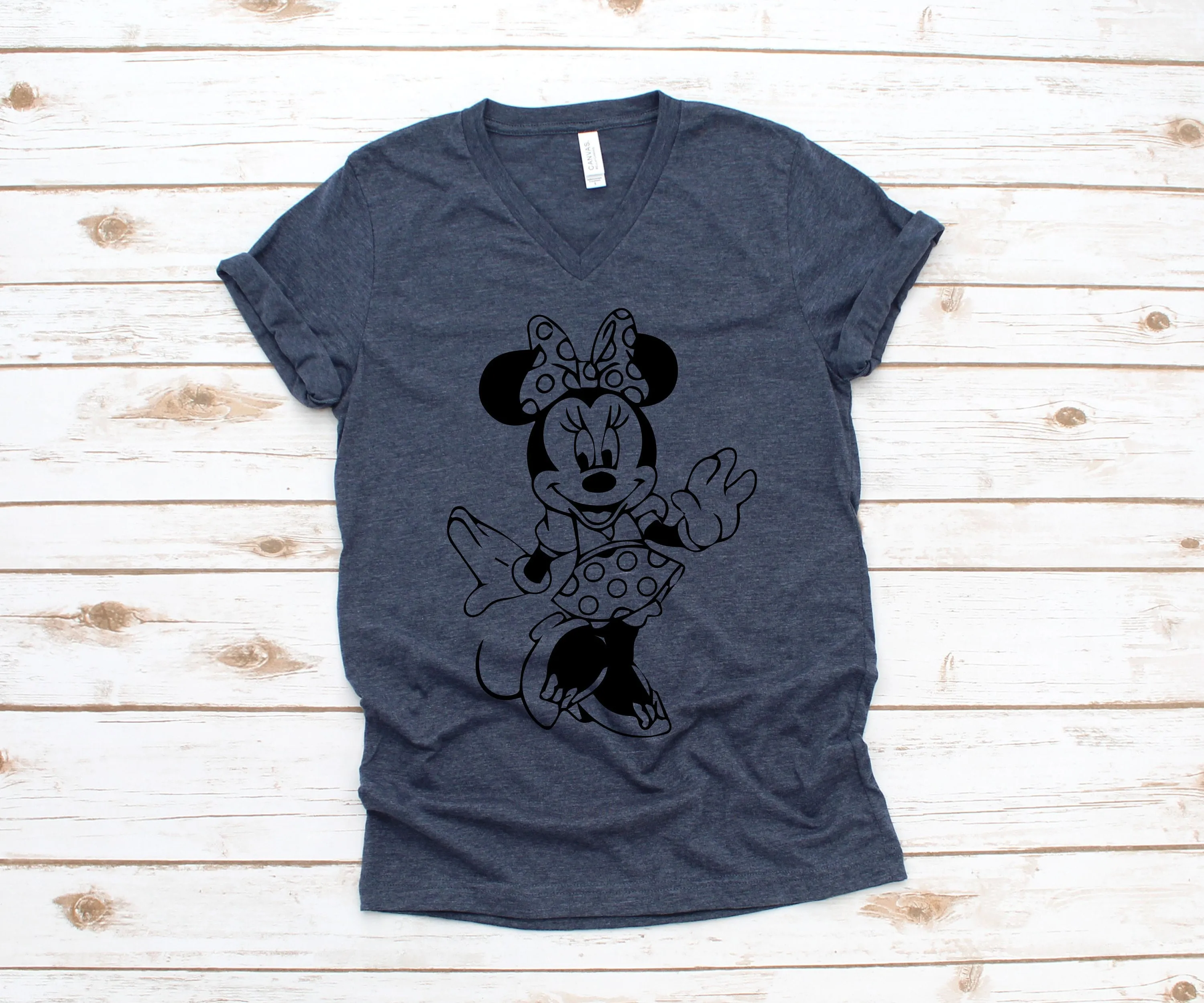 Full Body Minnie Mouse T Shirt- Custom Minnie Mouse T Shirt - Minnie Silhouette
