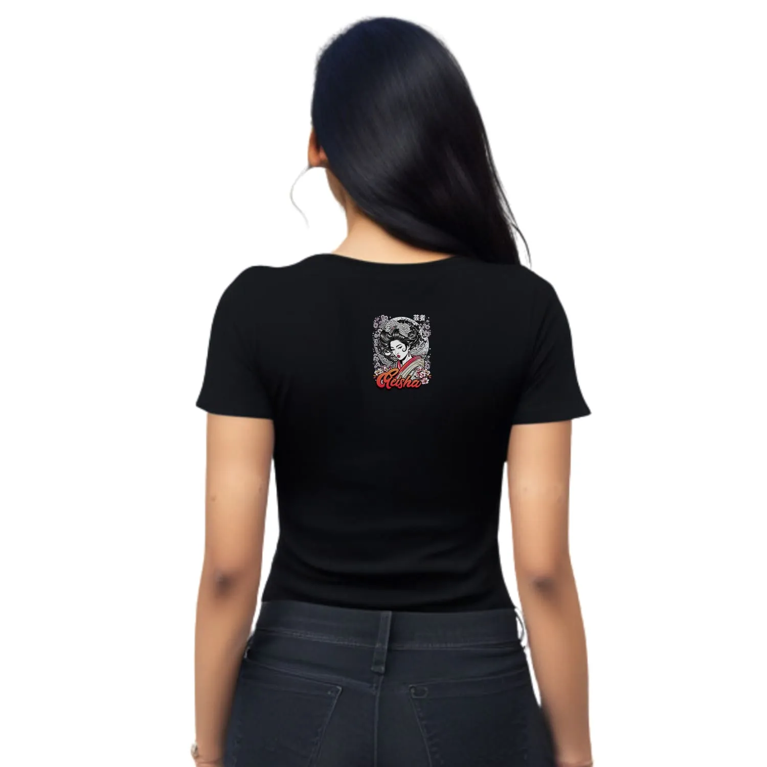Geisha Womens cotton printed T-shirt
