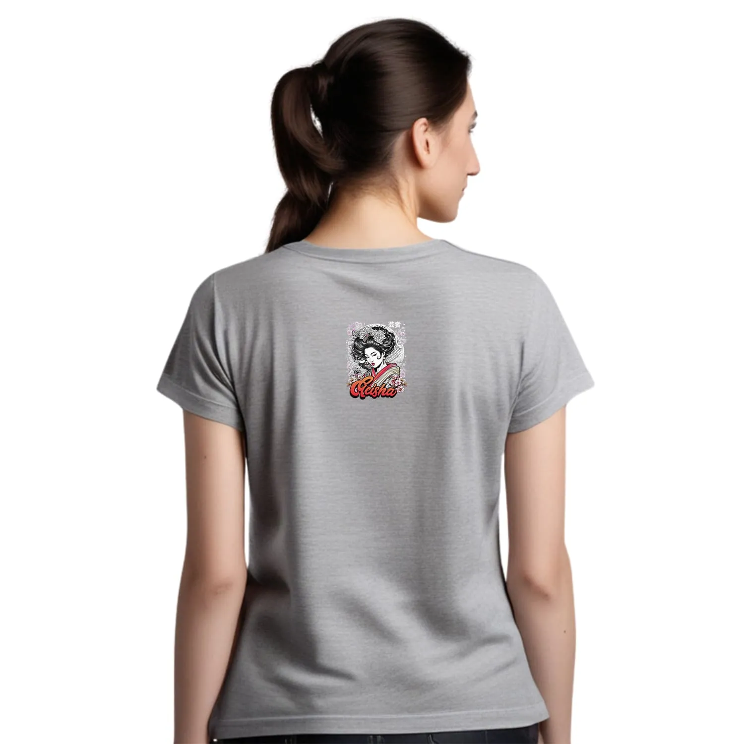 Geisha Womens cotton printed T-shirt