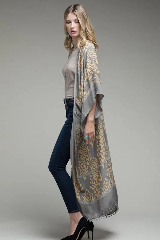 Gracie Grey Boho Kimono