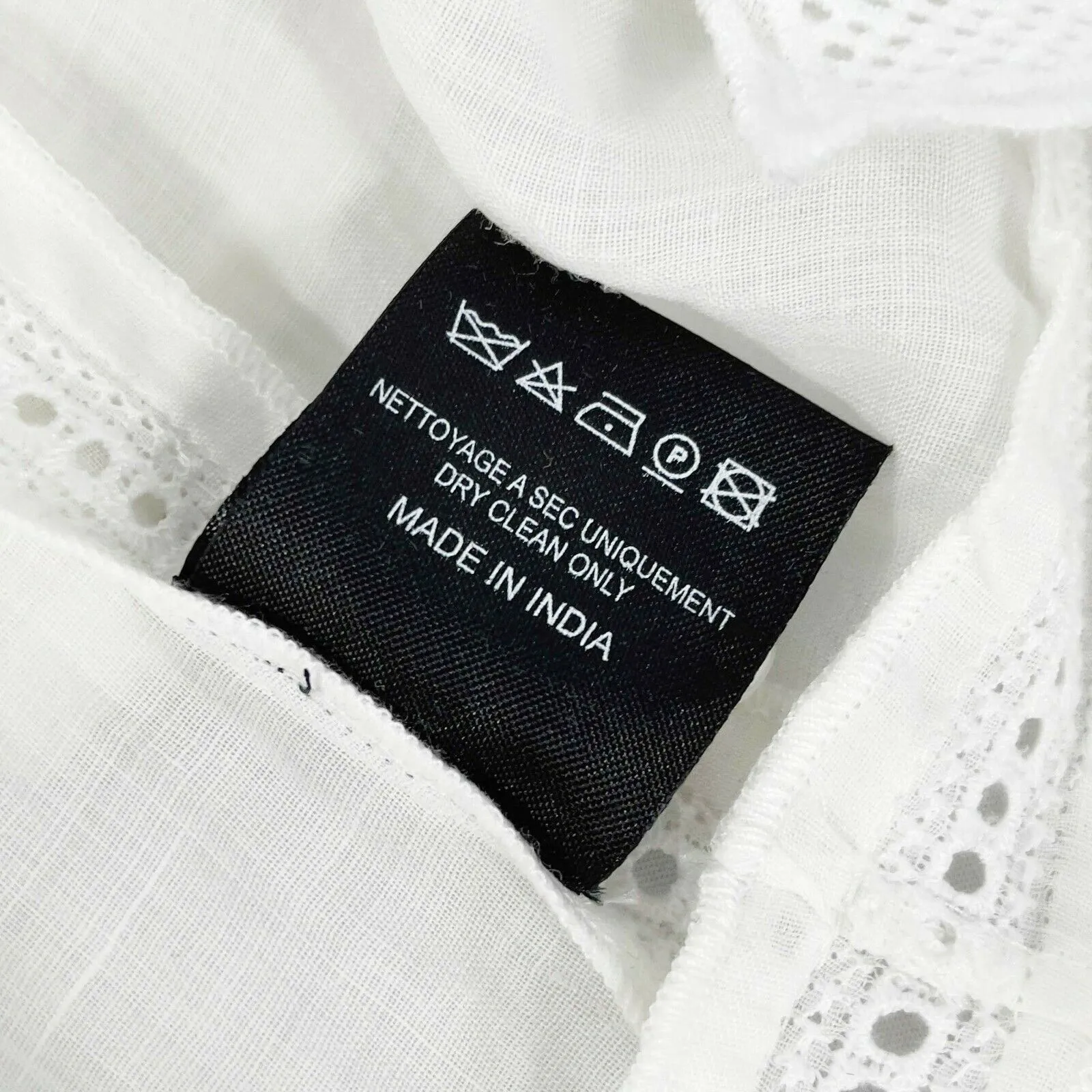 Isabel Marant - 18 Nust White High-Neck Sleeveless Embroidered Blouse - 34 US XS