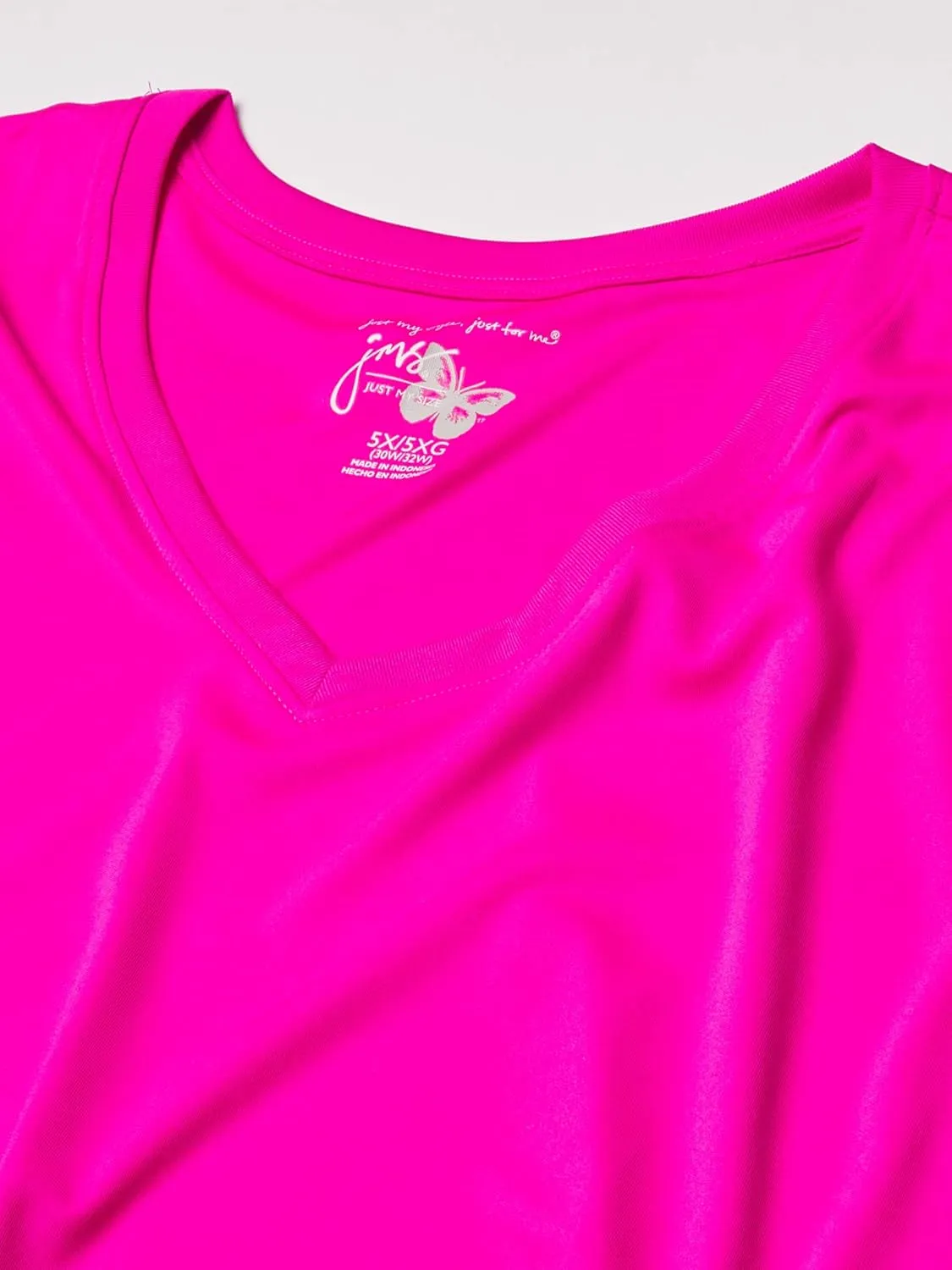 Just My Size Women's Cool Dri V-Neck