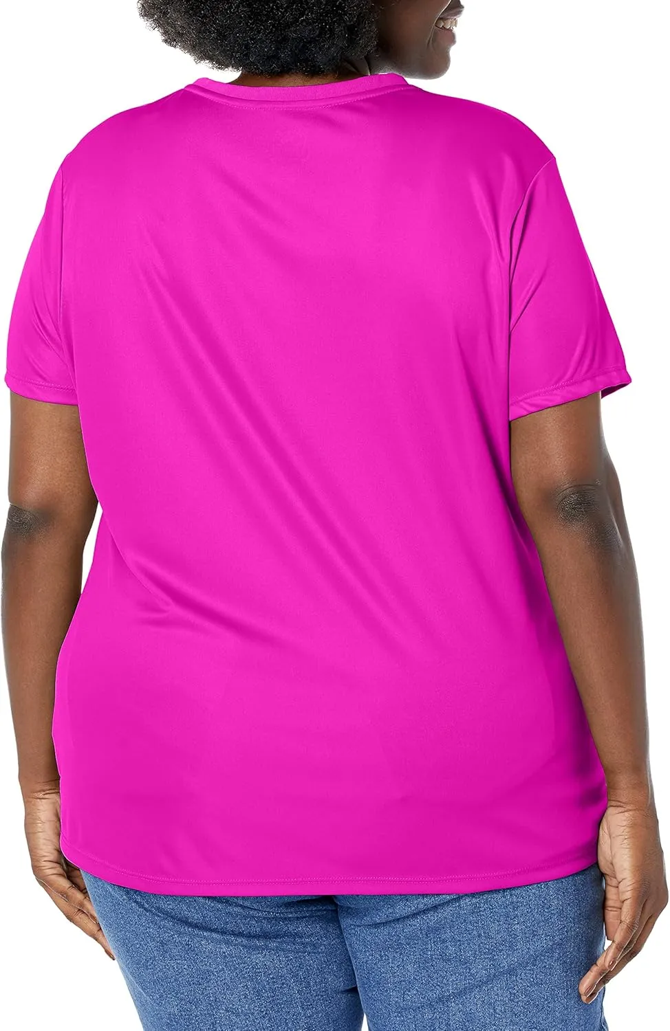 Just My Size Women's Cool Dri V-Neck