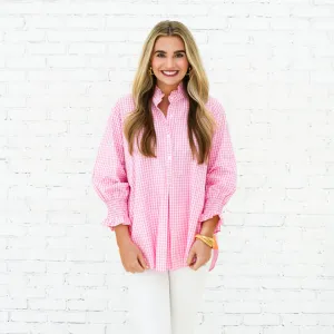 kimberly top opposite gingham pink