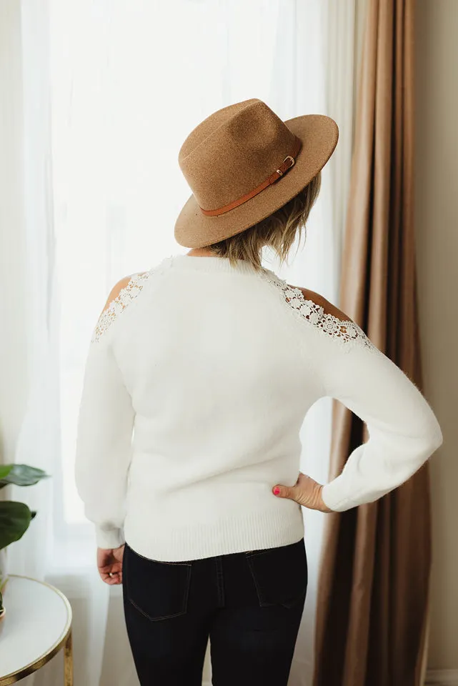 Lace Cold Shoulder