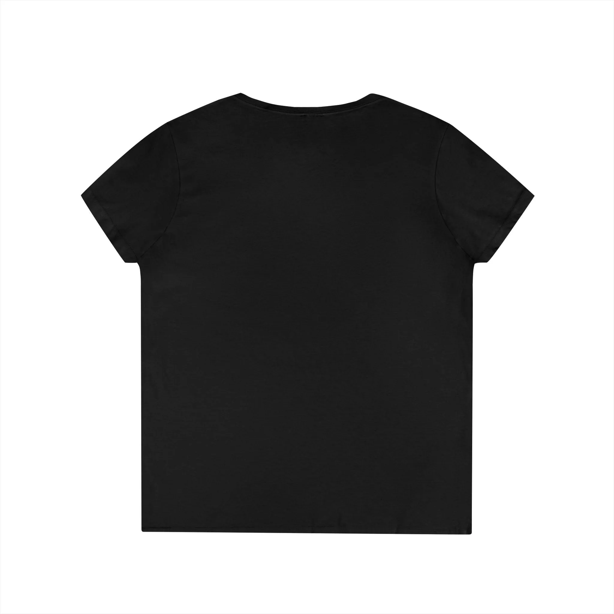 Ladies' V-Neck T-Shirt - Color Distressed Logo