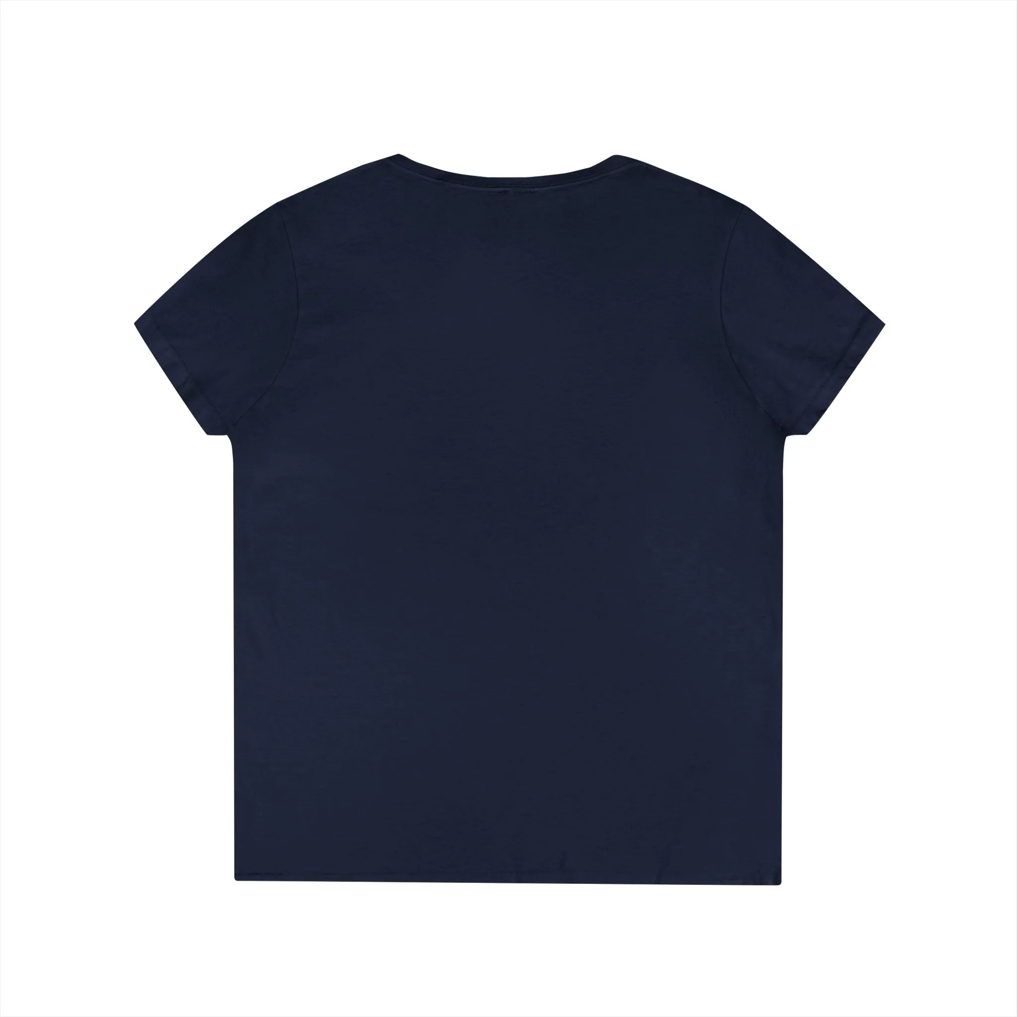 Ladies' V-Neck T-Shirt - Color Distressed Logo