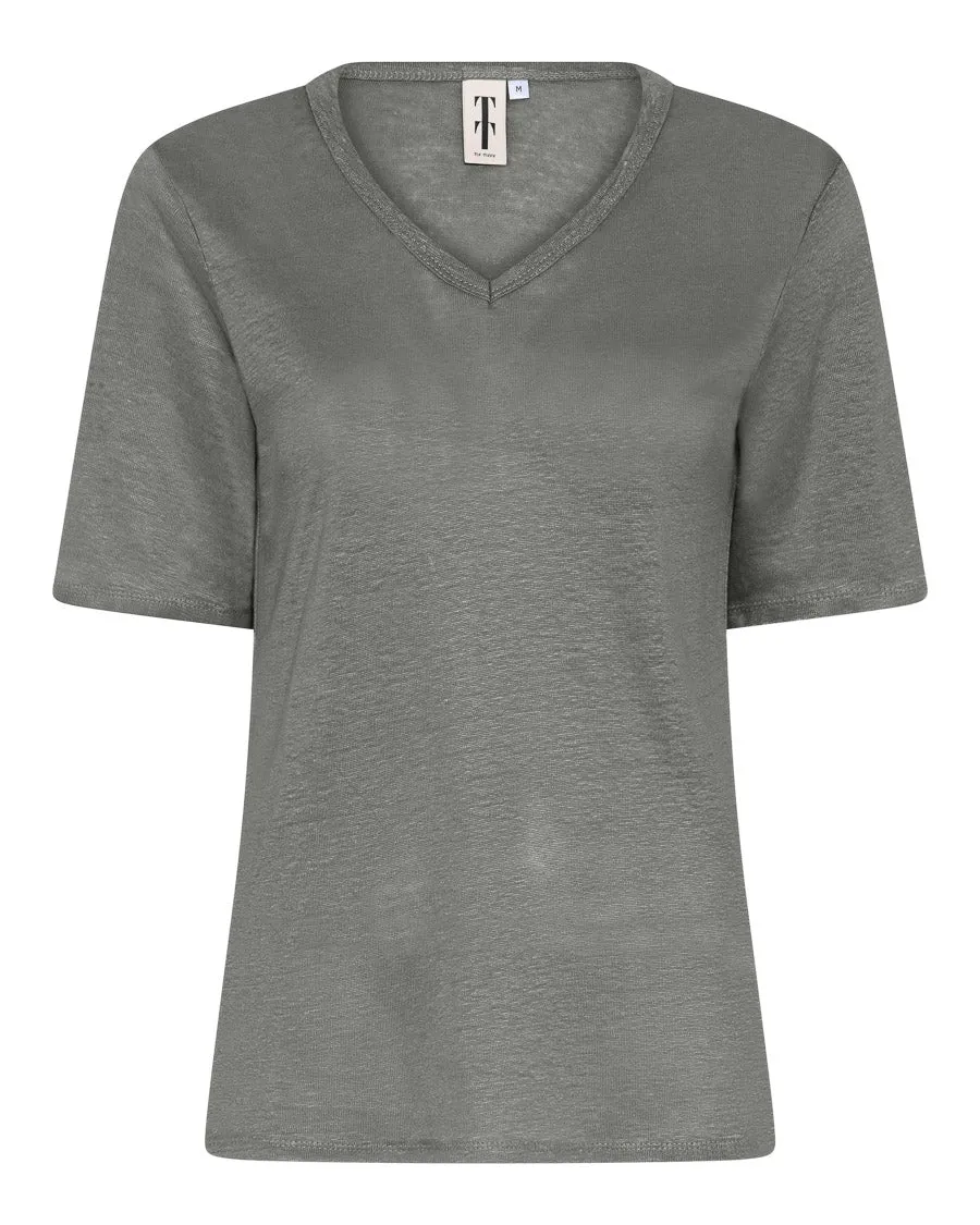 LinenTT V-neck T-shirt