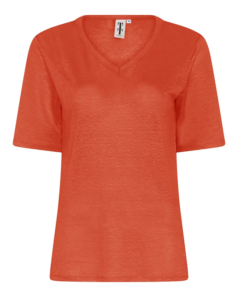 LinenTT V-neck T-shirt
