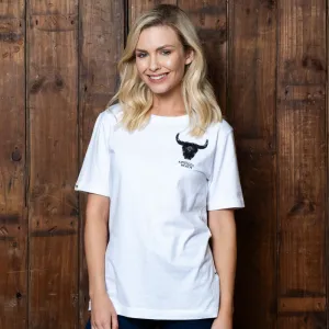 Luxe Skull Regular Crew Slim Tee Pelican