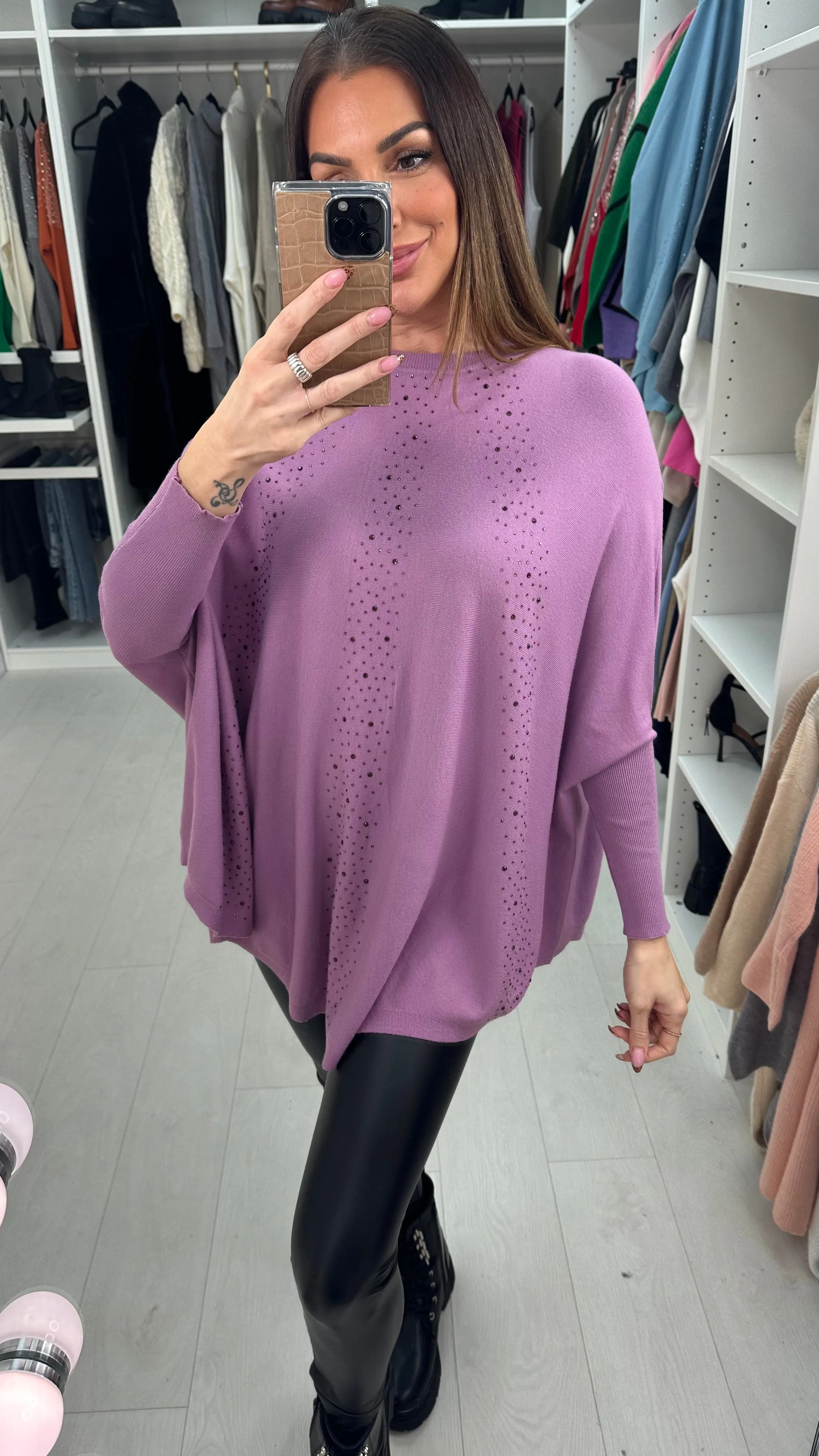 Maguel Diamante Detailed Super Soft Knitted Jumper