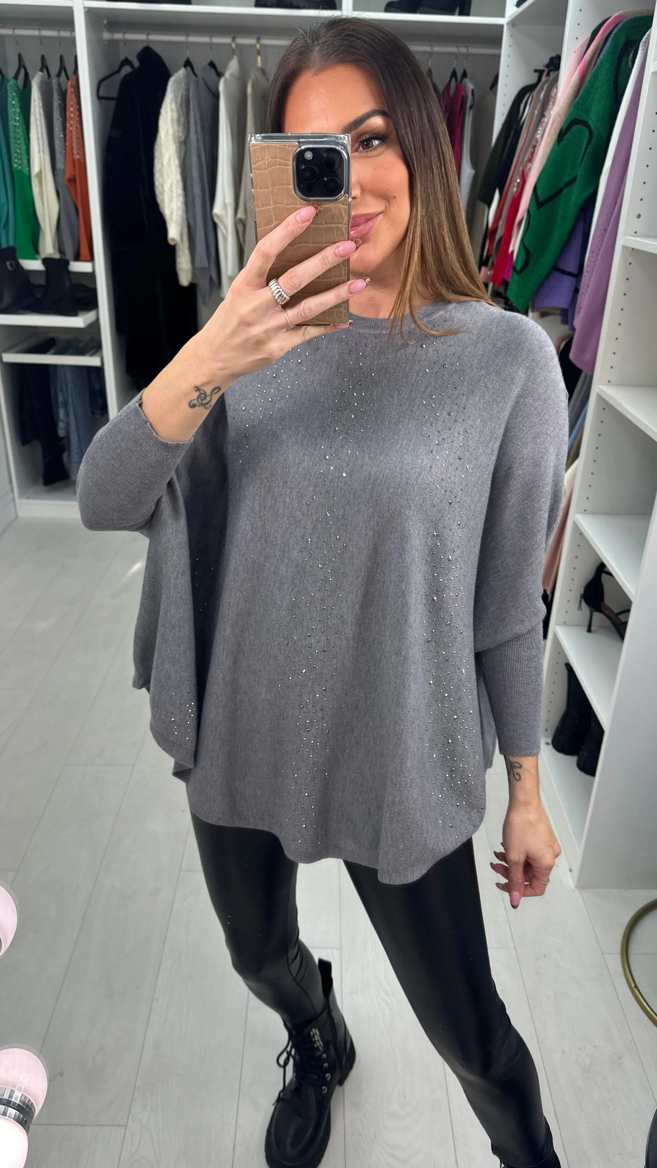 Maguel Diamante Detailed Super Soft Knitted Jumper