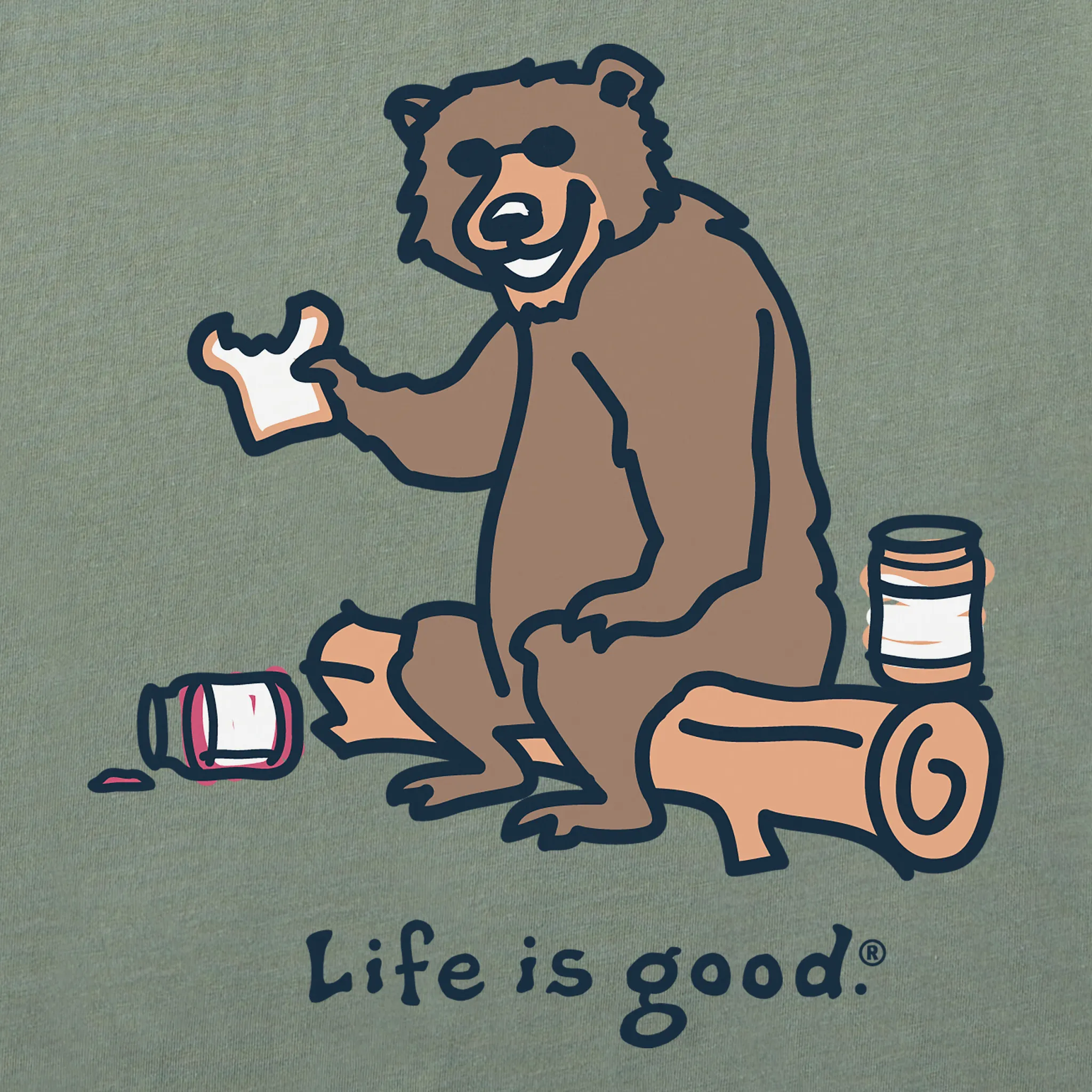 Men's Bear PB&J Short Sleeve Crusher Tee