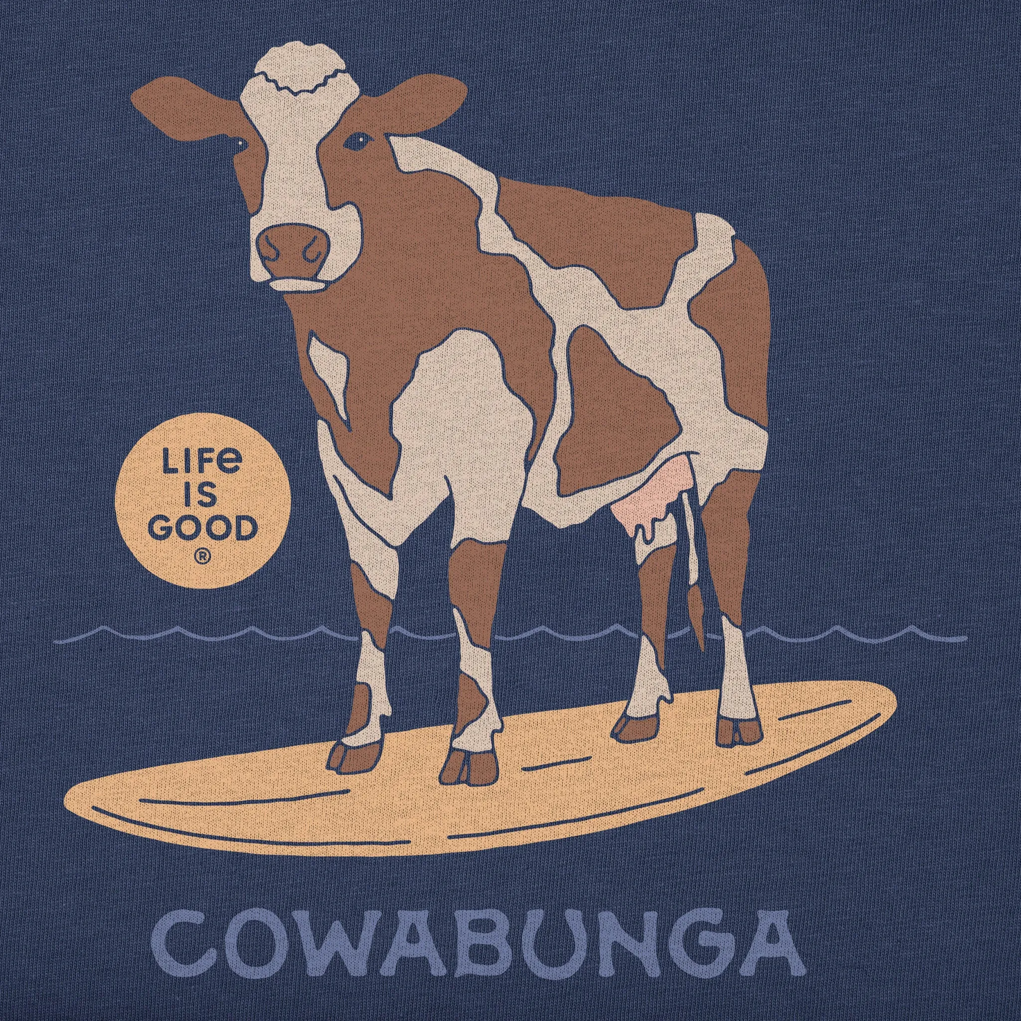 Men's Cowabunga Long Sleeve Crusher Tee