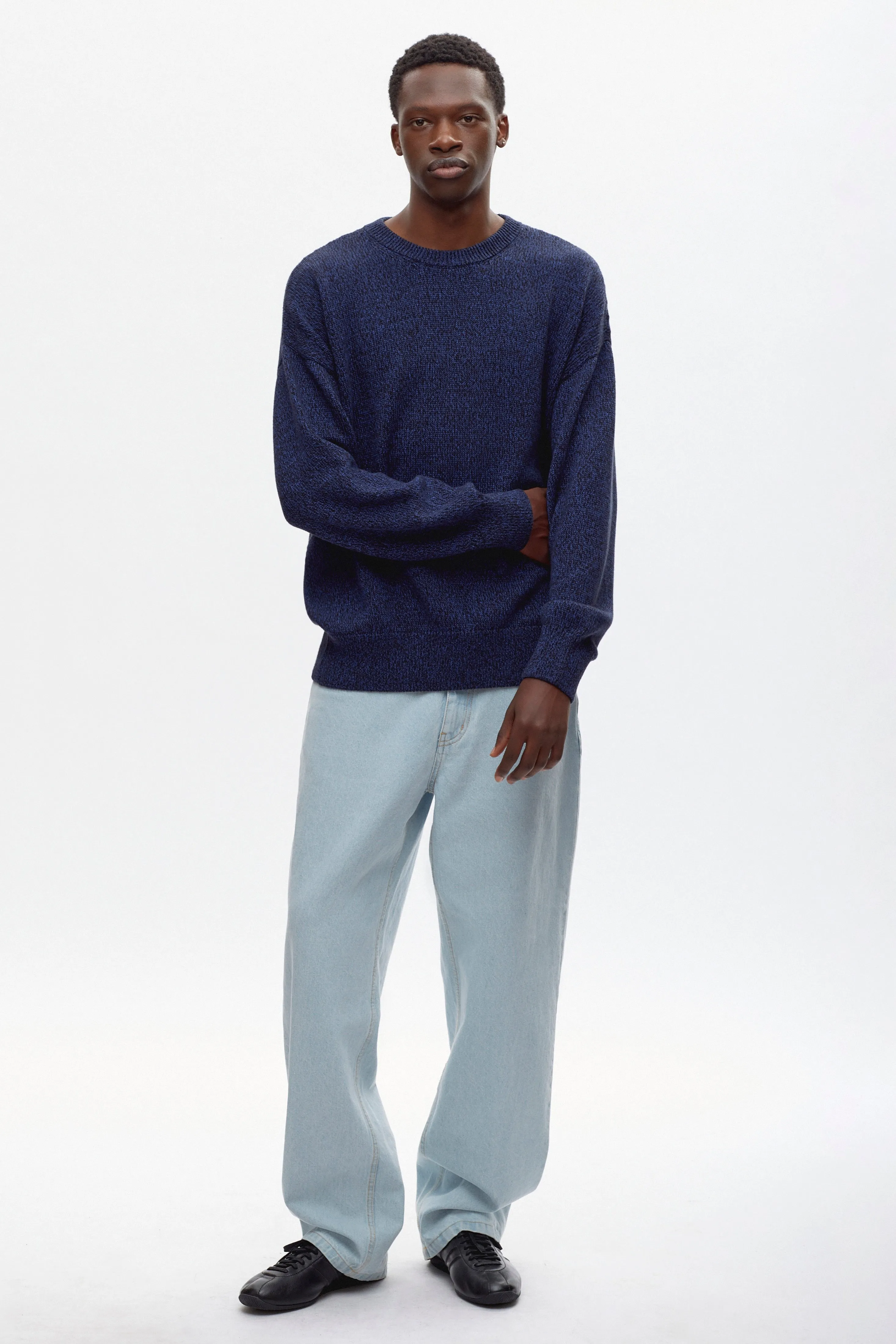 Men's Hamatah Sweater in Blue Lotus Melange