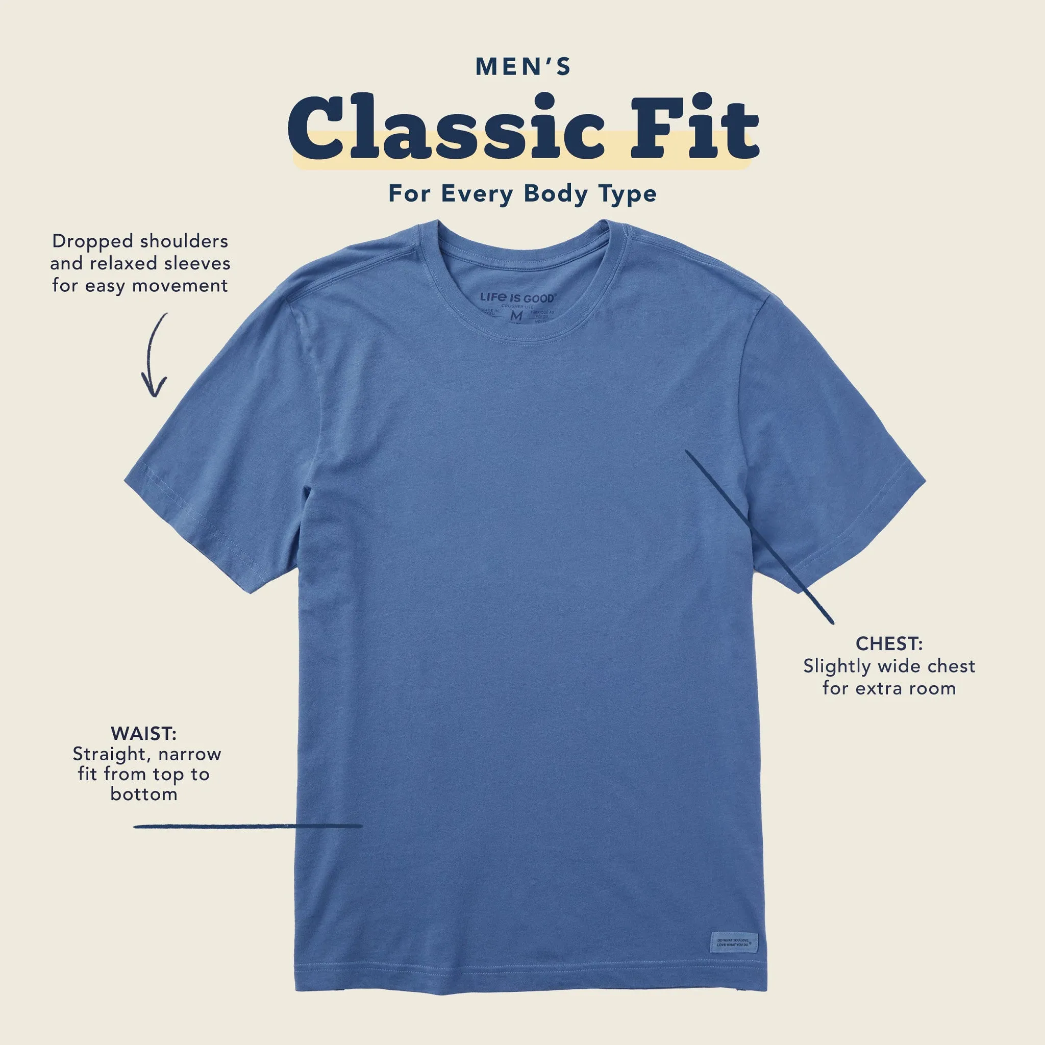 Men's Heart & World Needs More Love Short Sleeve Crusher Tee