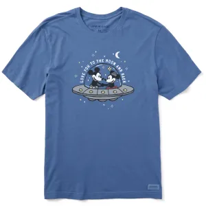 Men's Love You to the Moon and Back Short Sleeve Crusher Tee