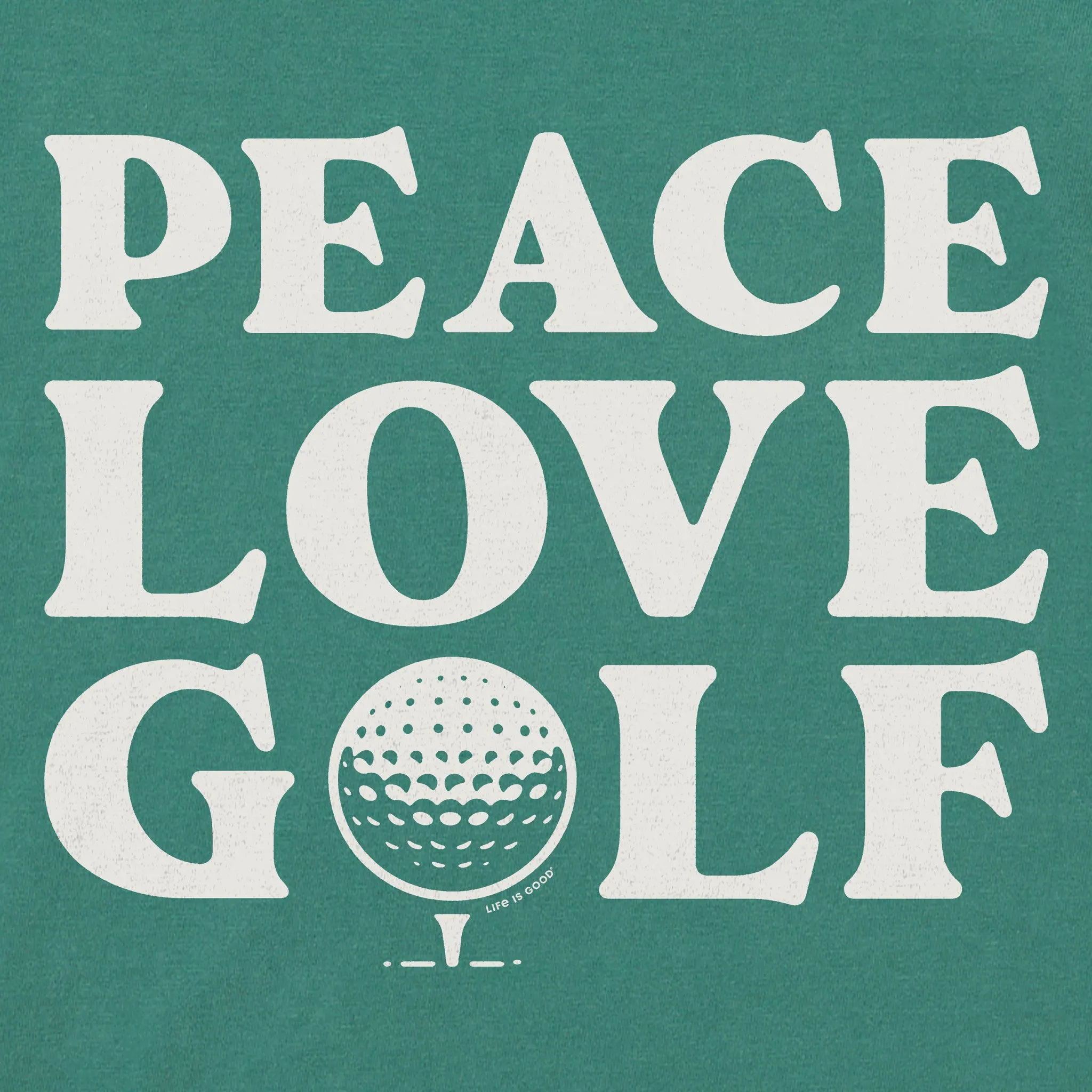 Men's Peace Love Golf Short Sleeve Crusher Tee