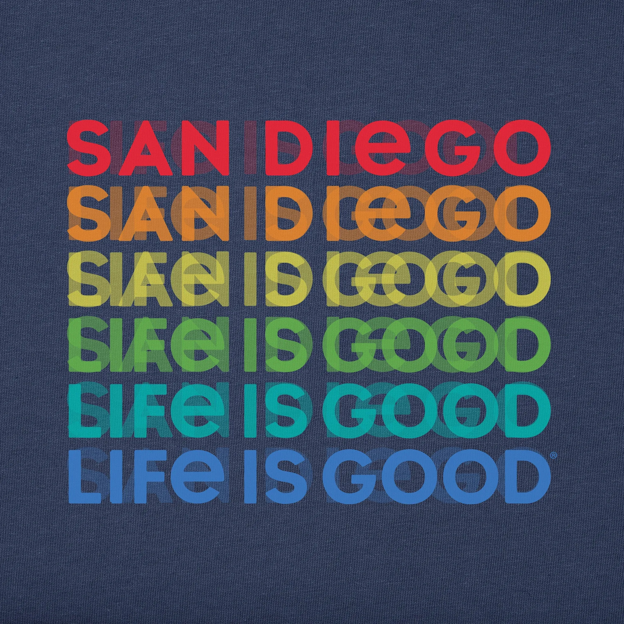 Men's San Diego Spectrum Short Sleeve Crusher Tee