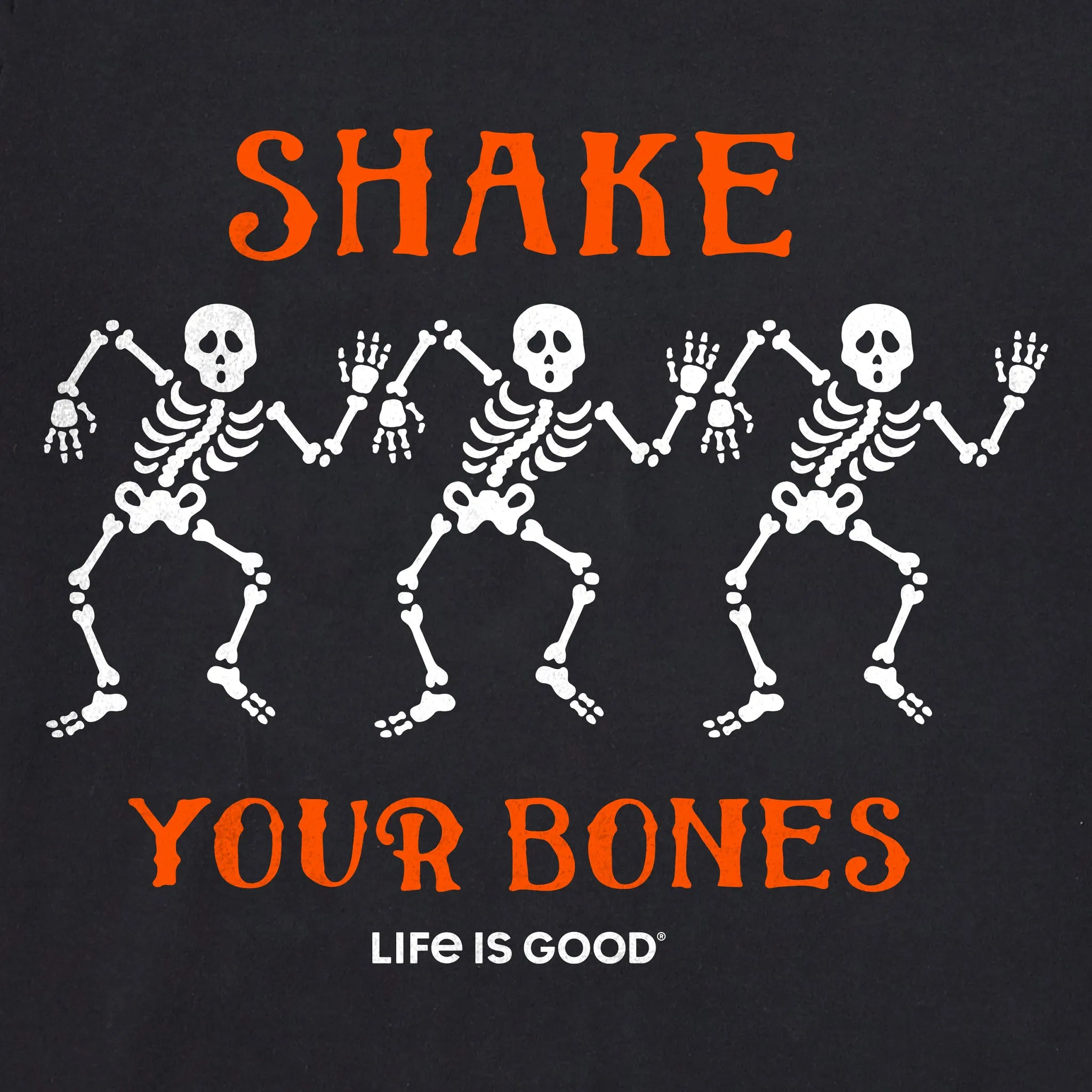 Men's Shake your Bones Skeletons Long Sleeve Crusher Tee