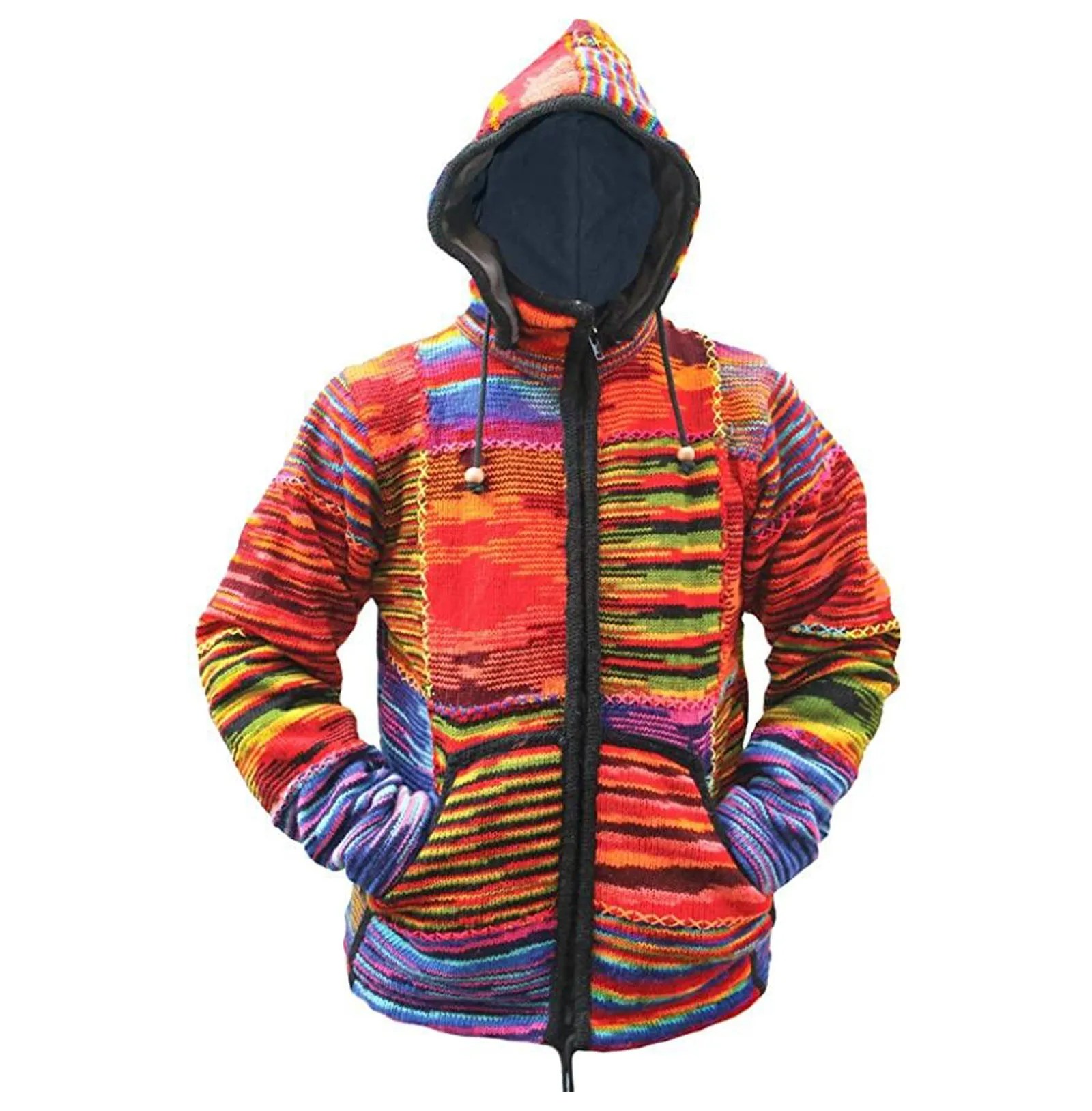 Men's Tie Dye Knitted Jacket