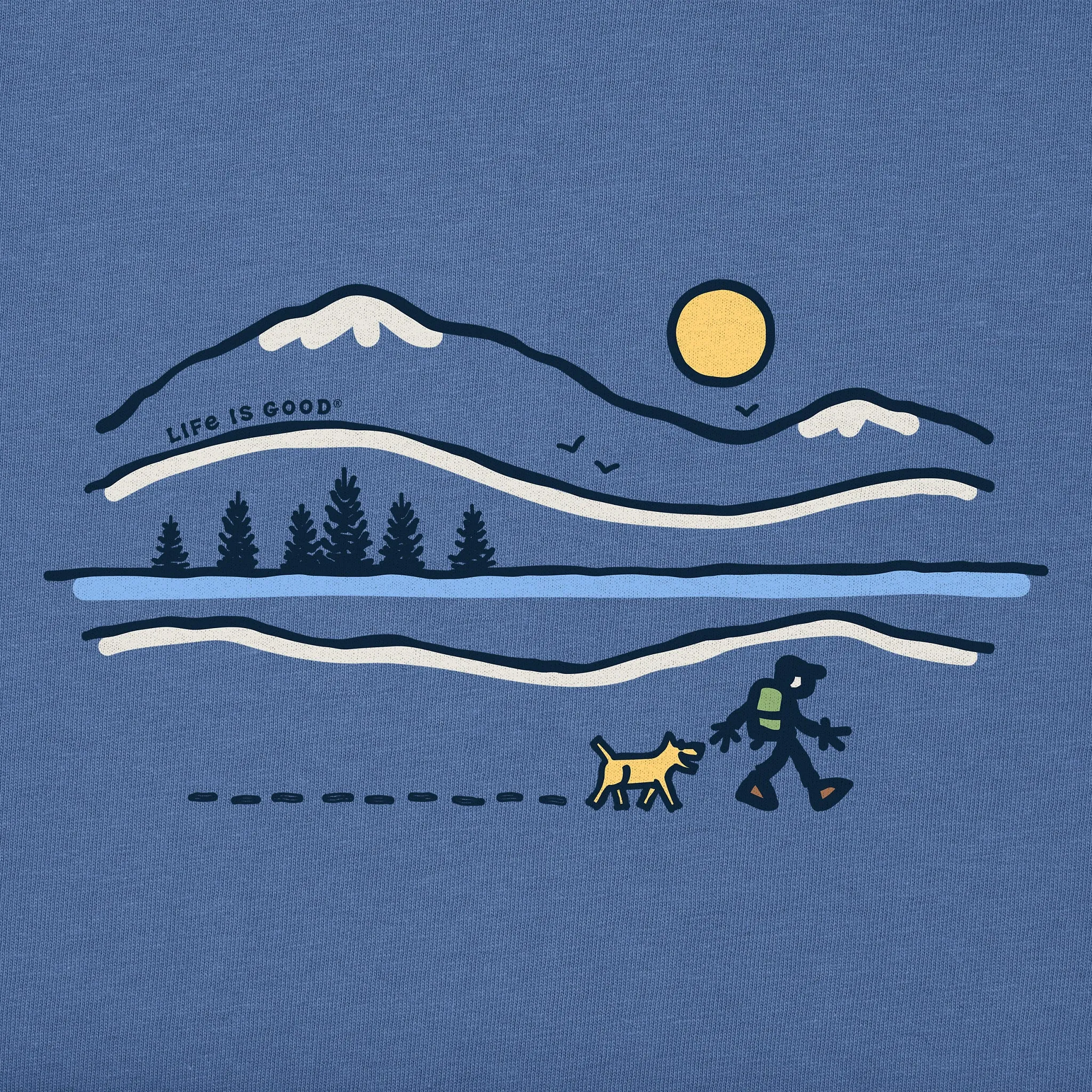 Men's Winter Lake Walk Short Sleeve Crusher Tee
