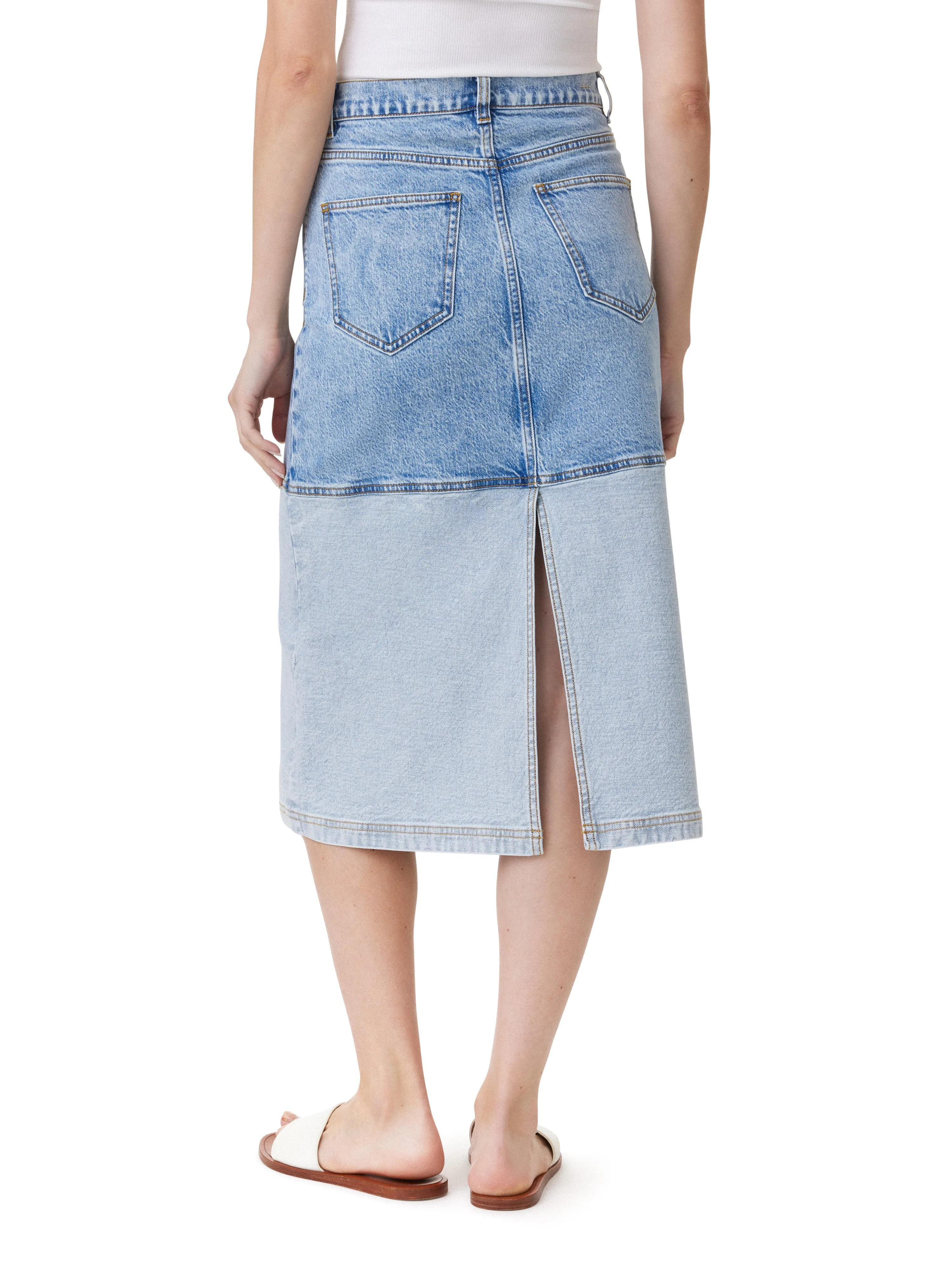 Midi Denim Skirt
