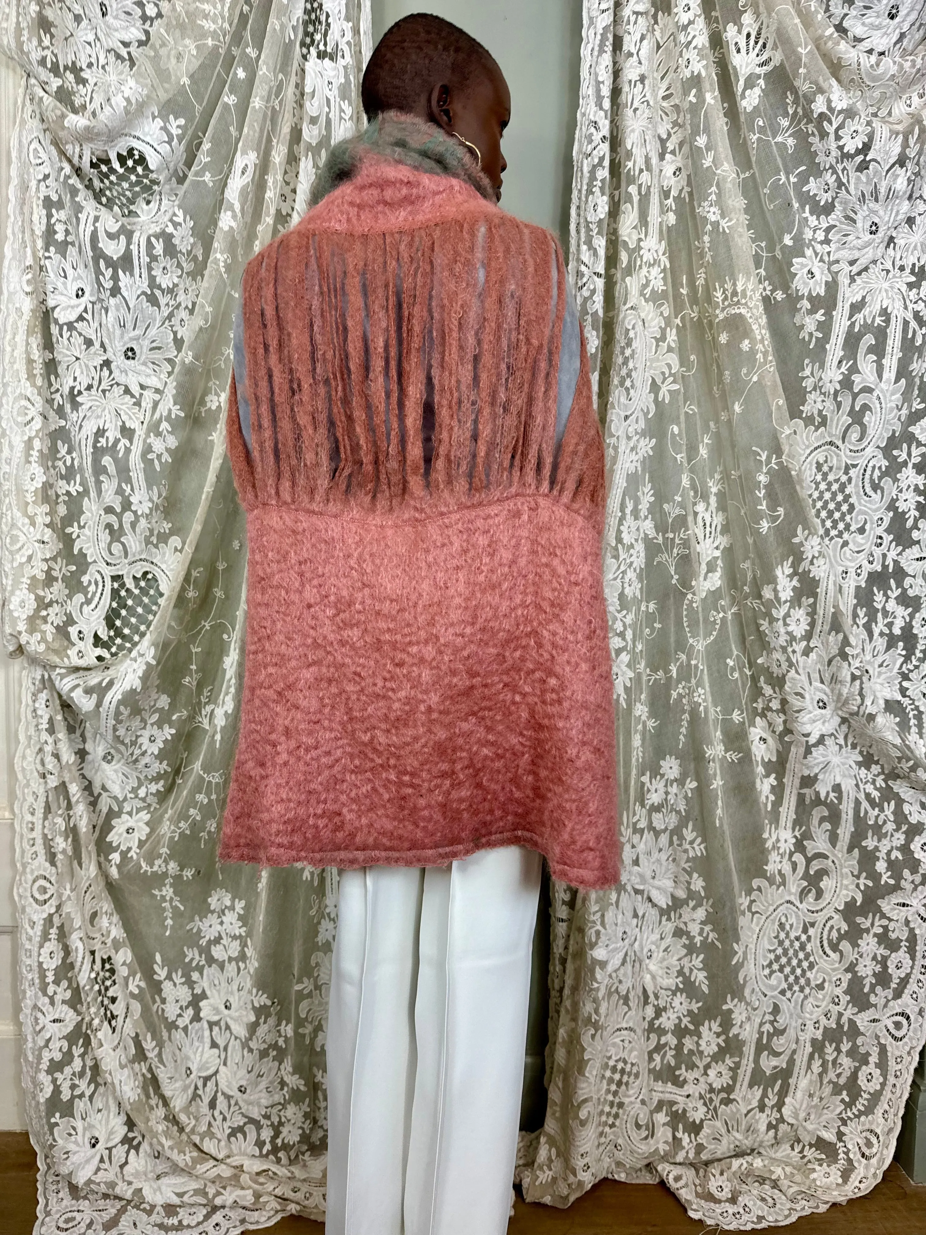 Mila, 80s mohair caped jacket
