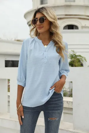 Mindset Is Everything Three Quarter Sleeve Blouse