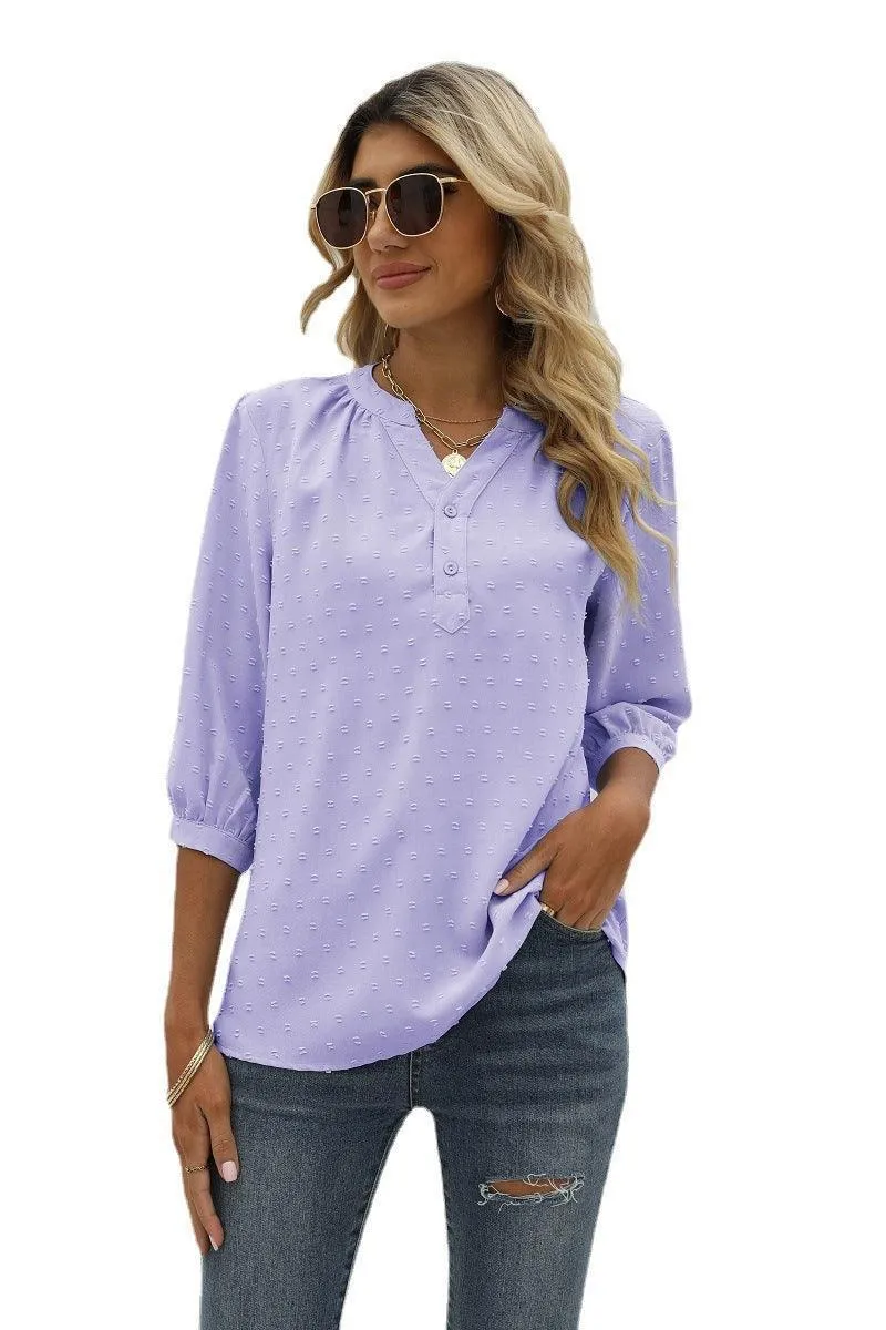 Mindset Is Everything Three Quarter Sleeve Blouse