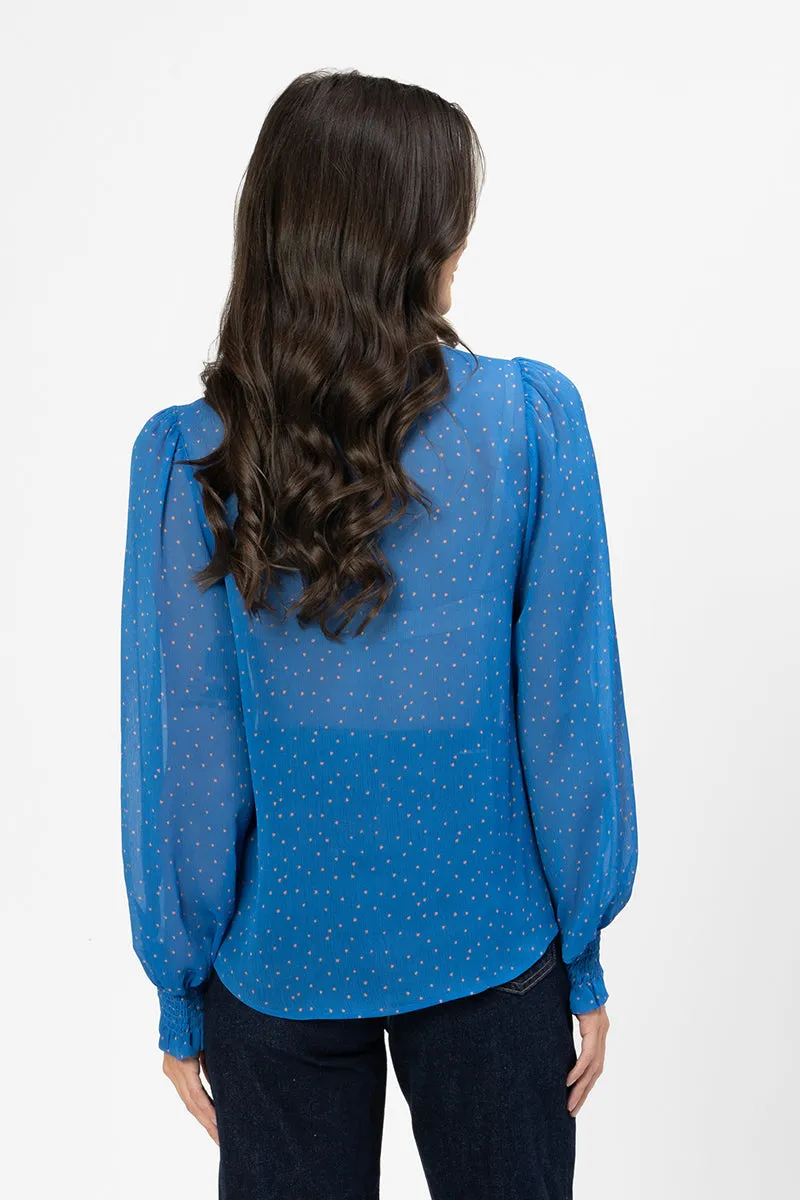 Movement Blouse - True Blue