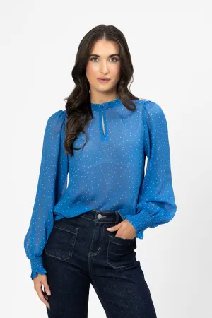 Movement Blouse - True Blue
