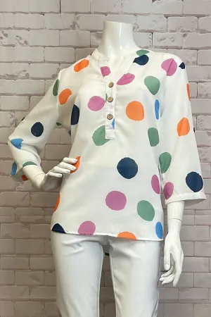 MULTI DOTS BLOUSE